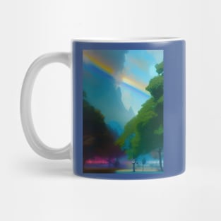 RAINBOW OVER THE MOUNTAIN AND PARK Mug